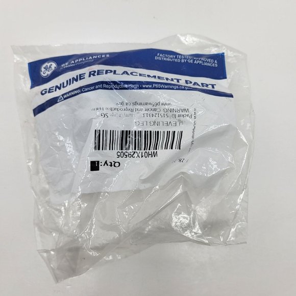 NEW OEM GE WASHING MACHINE LEVELING LEG WH01X29505‎ - Picture 1 of 7